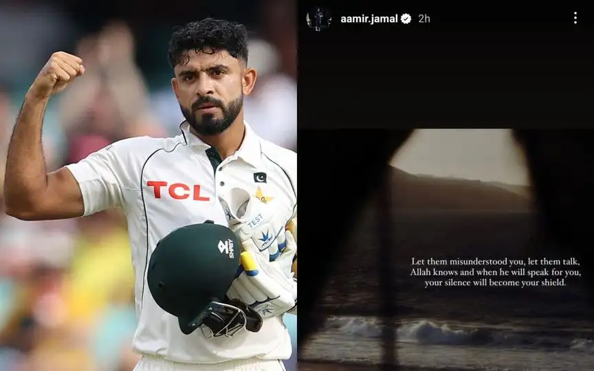 “Let Them Talk…”: Aamir Jamal Drops Cryptic Post After PCB's Central Contract Snub